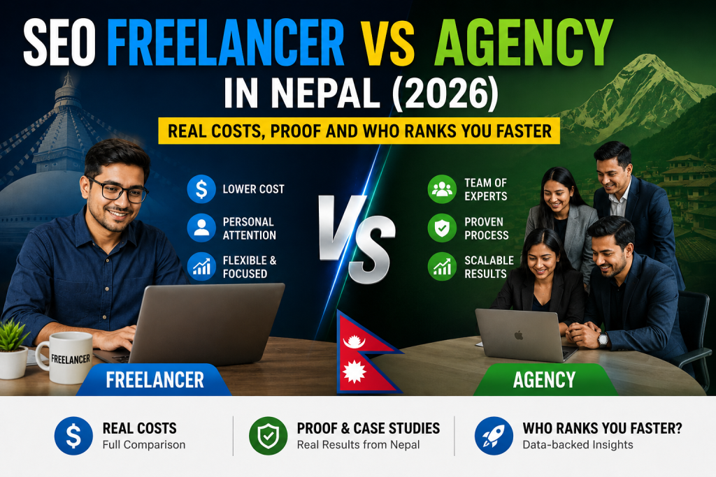 seo freelancer vs seo agency in nepal 2026